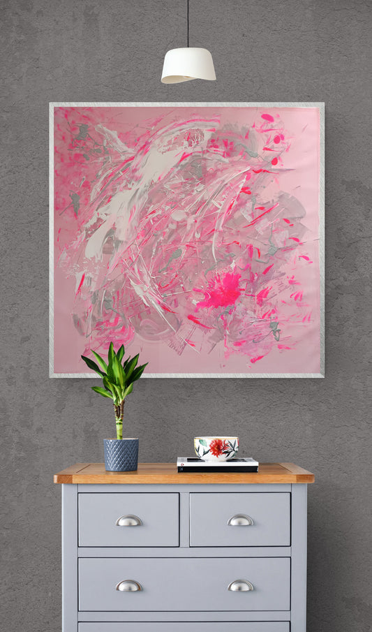 "Pink Punk" printed Canvas