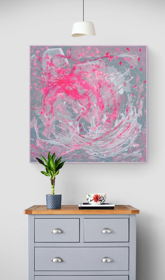 "Punk Pink" printed Canvas